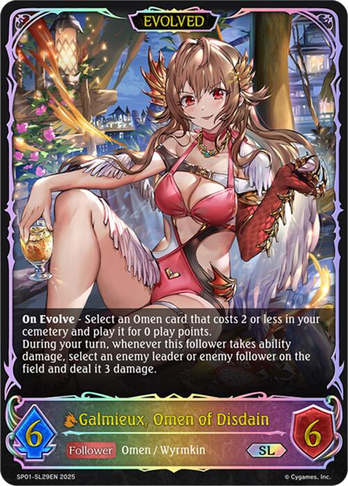 Galmieux, Omen of Disdain (Evolved) (SL) (SP01 - SL29EN) [Seaside Memories] - Card Brawlers