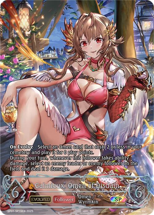 Galmieux, Omen of Disdain (Evolved) (SP) (SP01 - SP19EN) [Seaside Memories] - Card Brawlers