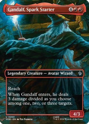 Gandalf, Spark Starter (Borderless) (HOB-203) - The Hobbit - Card Brawlers