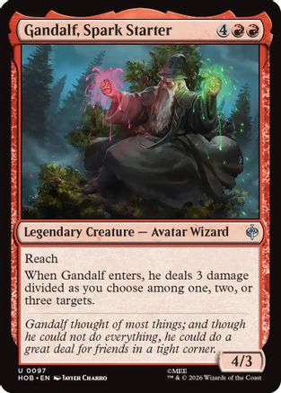 Gandalf, Spark Starter (HOB-097) - The Hobbit - Card Brawlers