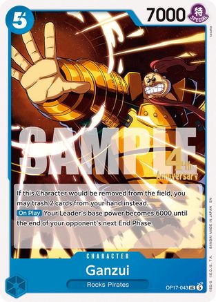 Ganzui (OP17-043) - The World's Strongest Warriors Release Event Cards - Card Brawlers