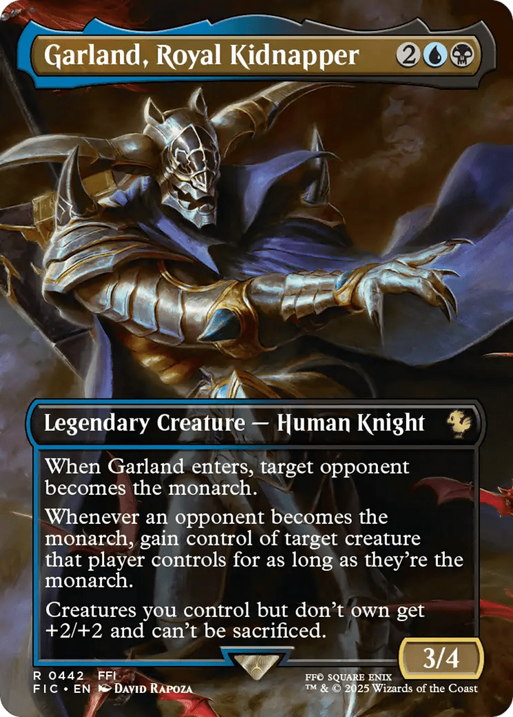 Garland, Royal Kidnapper (Borderless) [FINAL FANTASY Commander] - Card Brawlers