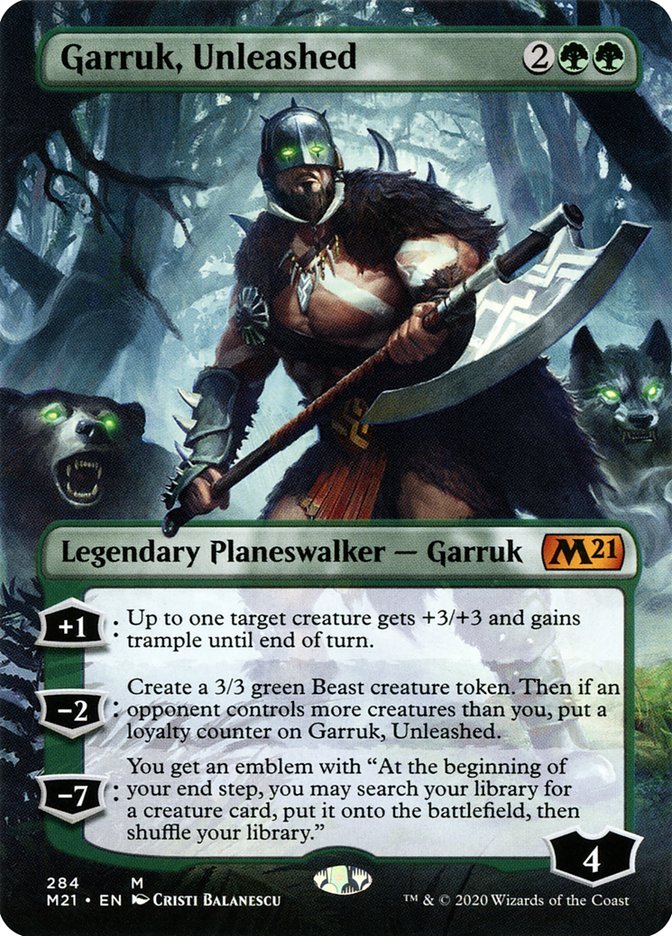 Garruk, Unleashed (Borderless) [Core Set 2021] - Card Brawlers
