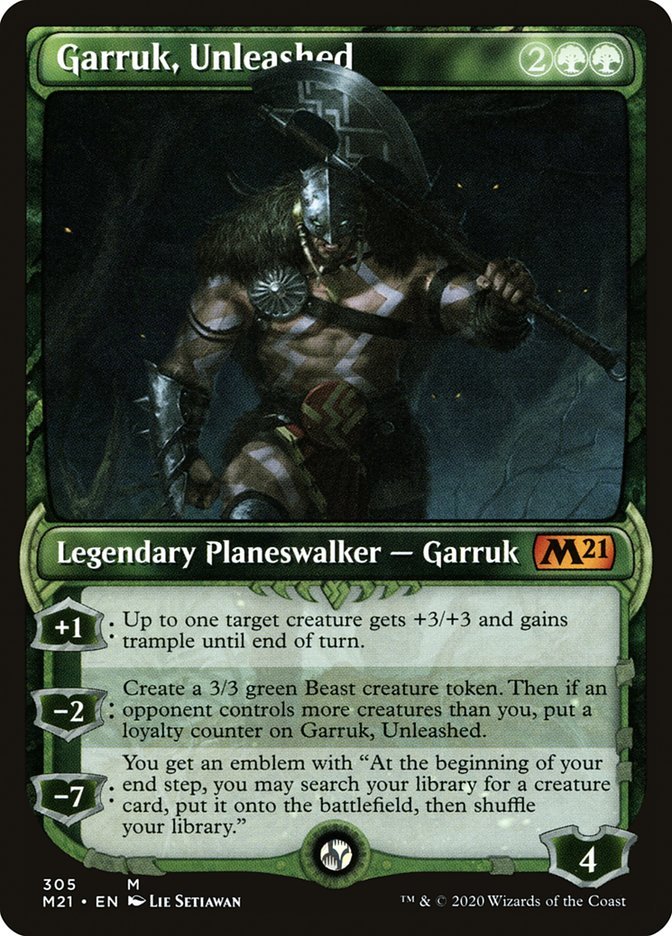 Garruk, Unleashed (Showcase) [Core Set 2021] - Card Brawlers