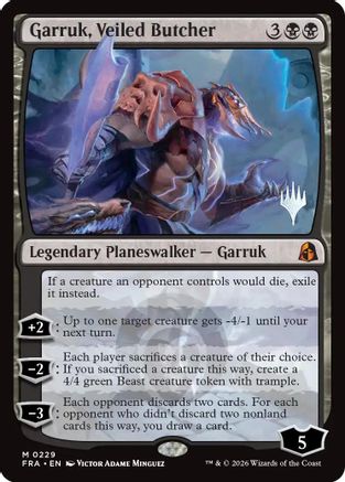 Garruk, Veiled Butcher (PPFRA-229) - Promo Pack: Reality Fracture - Card Brawlers