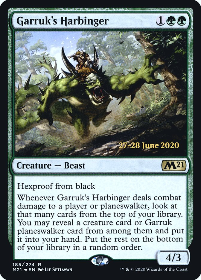 Garruk's Harbinger [Core Set 2021 Prerelease Promos] - Card Brawlers