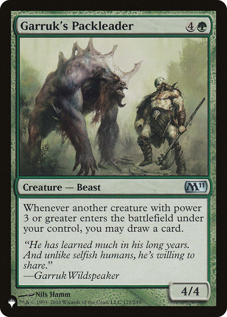 Garruk's Packleader [The List] - Card Brawlers