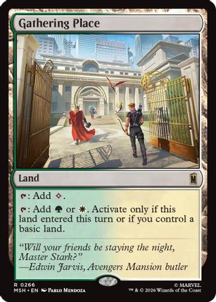 Gathering Place (MSH-266) - Marvel Super Heroes Foil - Card Brawlers