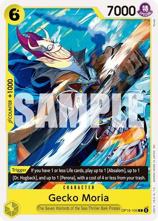 Gecko Moria (OP16-105) - The Time of Battle - Card Brawlers