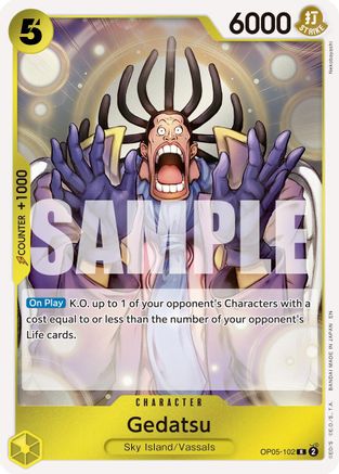 Gedatsu (Reprint) (OP05-102) - Premium Booster -The Best- Vol. 2 Foil - Card Brawlers