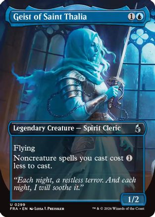 Geist of Saint Thalia (Borderless) (FRA-299) - Reality Fracture - Card Brawlers