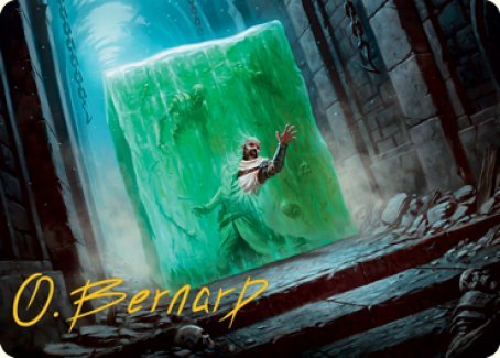 Gelatinous Cube Art Card (Gold - Stamped Signature) [Dungeons & Dragons: Adventures in the Forgotten Realms Art Series] - Card Brawlers