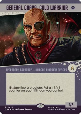 General Chang, Cold Warrior (Showcase) (0415) (TRK-415) - Star Trek Foil - Card Brawlers