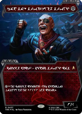 General Chang, Cold Warrior (Showcase) (0437) (Klingon) (TRK-437) - Star Trek Foil - Card Brawlers