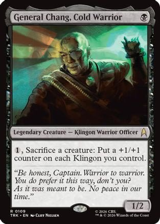 General Chang, Cold Warrior (TRK-109) - Star Trek Foil - Card Brawlers
