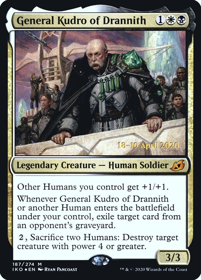 General Kudro of Drannith [Ikoria: Lair of Behemoths Prerelease Promos] - Card Brawlers