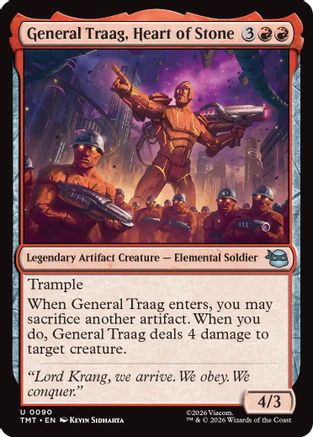 General Traag, Heart of Stone (TMT-090) - Teenage Mutant Ninja Turtles - Card Brawlers