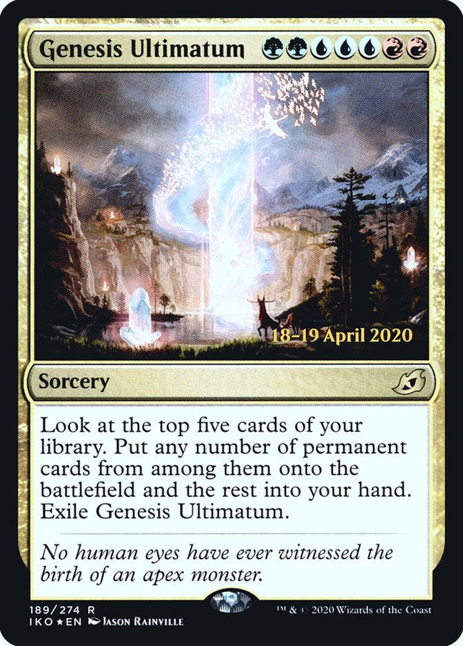 Genesis Ultimatum [Ikoria: Lair of Behemoths Prerelease Promos] - Card Brawlers