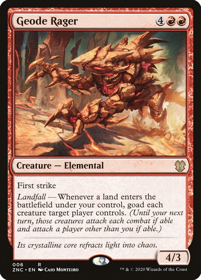 Geode Rager [Zendikar Rising Commander] - Card Brawlers
