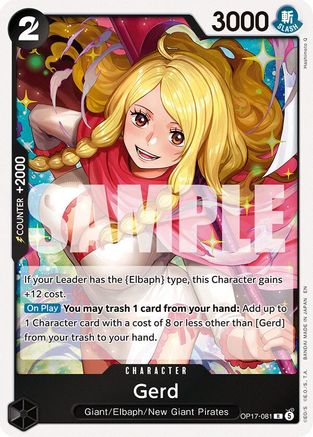 Gerd (OP17-081) - The World's Strongest Warriors Foil - Card Brawlers