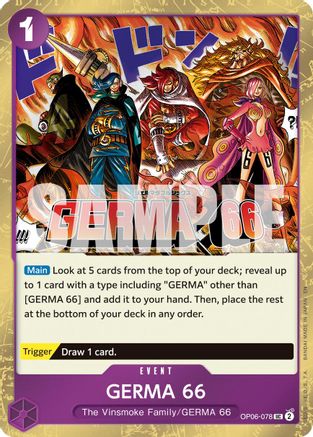 GERMA 66 (Pirate Foil) (OP06-078) - Premium Booster -The Best- Vol. 2 Foil - Card Brawlers