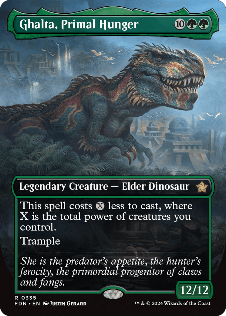 Ghalta, Primal Hunger (Borderless) [Foundations] - Card Brawlers