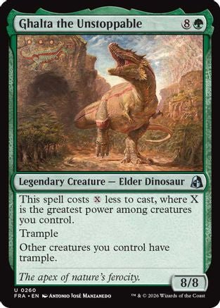 Ghalta the Unstoppable (FRA-260) - Reality Fracture - Card Brawlers