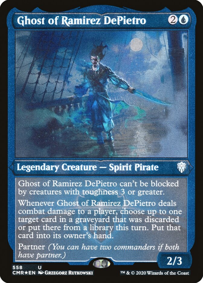 Ghost of Ramirez DePietro (Etched) [Commander Legends] - Card Brawlers