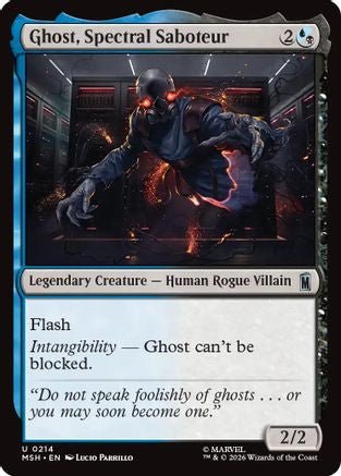 Ghost, Spectral Saboteur (MSH-214) - Marvel Super Heroes - Card Brawlers