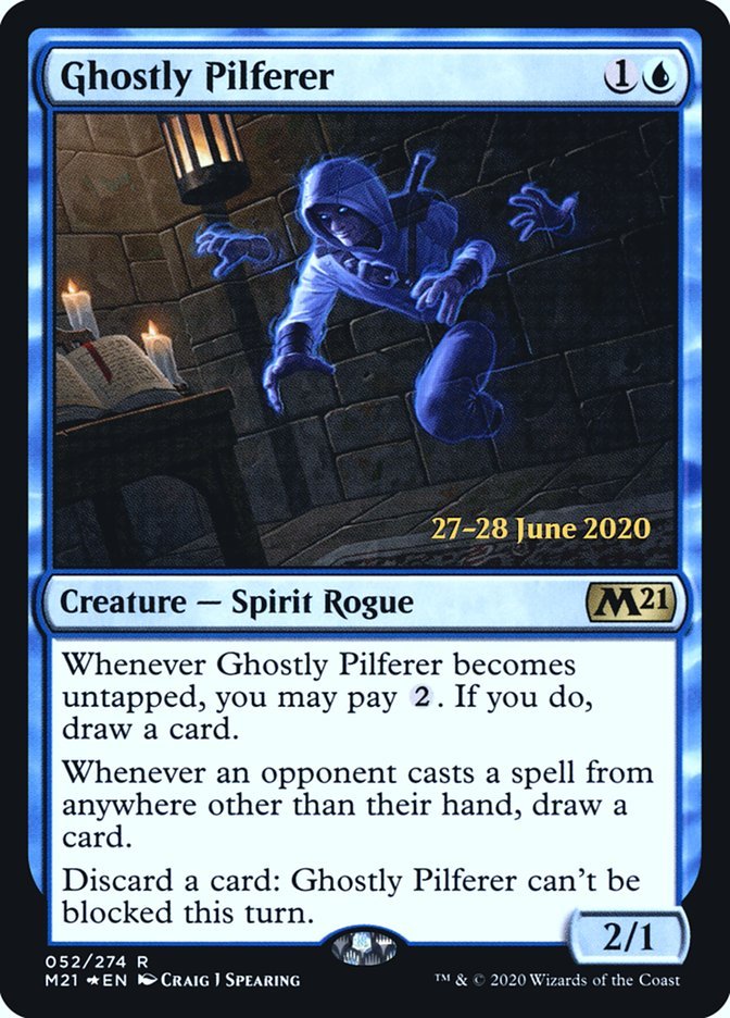 Ghostly Pilferer [Core Set 2021 Prerelease Promos] - Card Brawlers