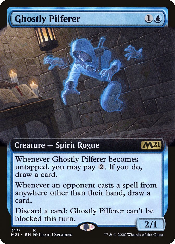 Ghostly Pilferer (Extended Art) [Core Set 2021] - Card Brawlers