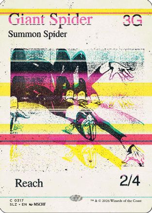 Giant Spider (0317) (SLZ-196) - Secret Lair x MSCHF: The Zeta Set - Card Brawlers