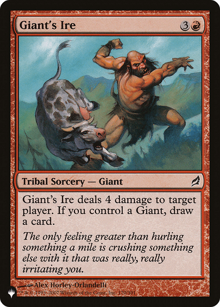 Giant's Ire [The List] - Card Brawlers