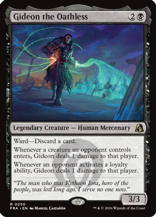 Gideon the Oathless (FRA-230) - Reality Fracture - Card Brawlers