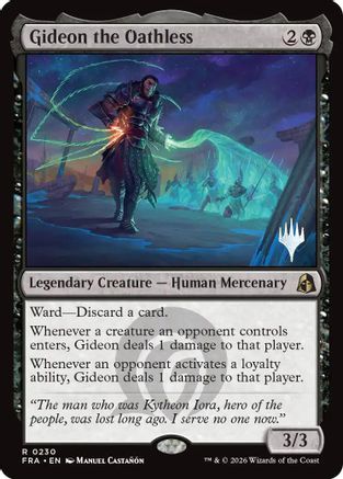 Gideon the Oathless (PPFRA-230) - Promo Pack: Reality Fracture Foil - Card Brawlers