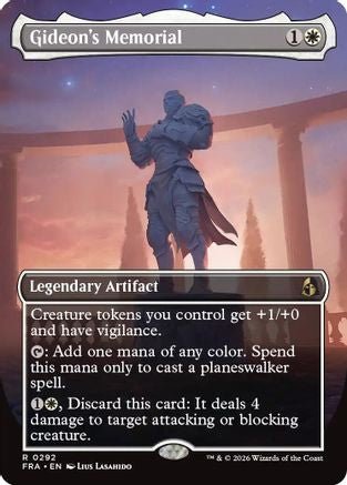 Gideon's Memorial (Borderless) (FRA-292) - Reality Fracture - Card Brawlers