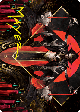 Gift of Fangs Art Card (Gold - Stamped Signature) [Innistrad: Crimson Vow Art Series] - Card Brawlers