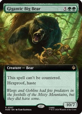 Gigantic Big Bear (Extended Art) (HOB-307) - The Hobbit Foil - Card Brawlers