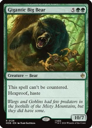 Gigantic Big Bear (HOB-126) - The Hobbit - Card Brawlers