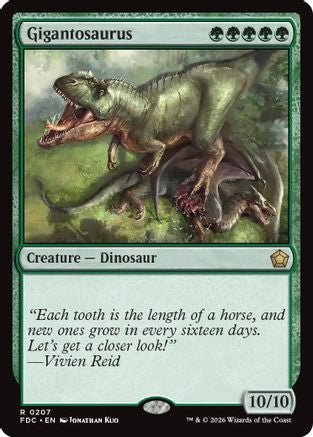 Gigantosaurus (FDC-207) - Commander: Foundations - Card Brawlers
