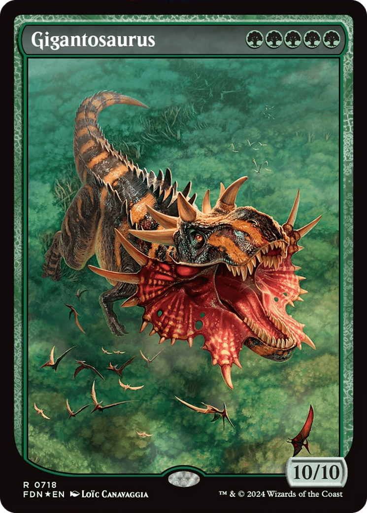 Gigantosaurus (Full Art) [Foundations] - Card Brawlers