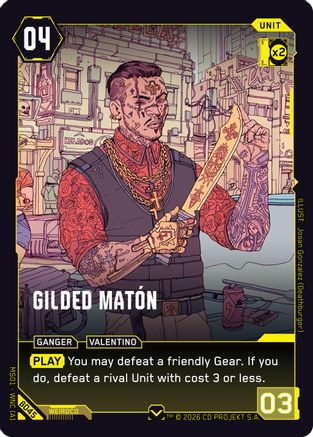 Gilded Maton (B045) - Welcome to Night City Beta - Card Brawlers
