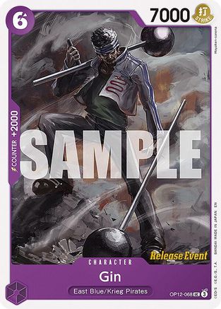 Gin (OP12-068) - Legacy of the Master Release Event Cards - Card Brawlers