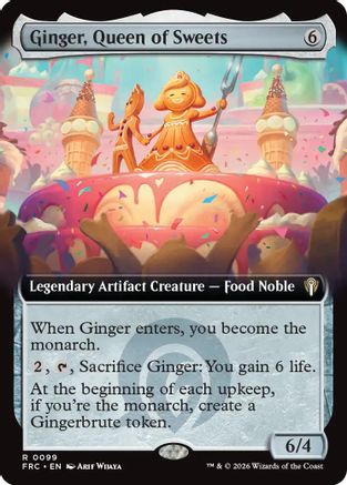 Ginger, Queen of Sweets (Extended Art) (FRC-099) - Commander: Reality Fracture - Card Brawlers