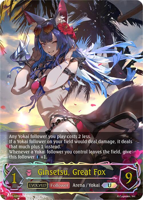 Ginsetsu, Great Fox (Evolved) (U) (SP01 - U20EN) [Seaside Memories] - Card Brawlers