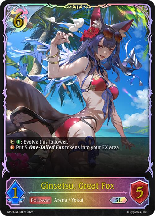 Ginsetsu, Great Fox (SL) (SP01 - SL33EN) [Seaside Memories] - Card Brawlers