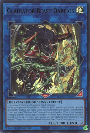 Gladiator Beast Dareios (MAMO-EN089) - Magnificent Monsters 1st Edition - Card Brawlers