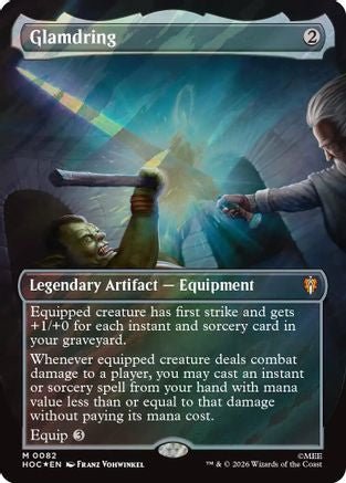 Glamdring (Borderless) (Surge Foil) (HOC-082) - The Hobbit: Eternal-Legal Foil - Card Brawlers