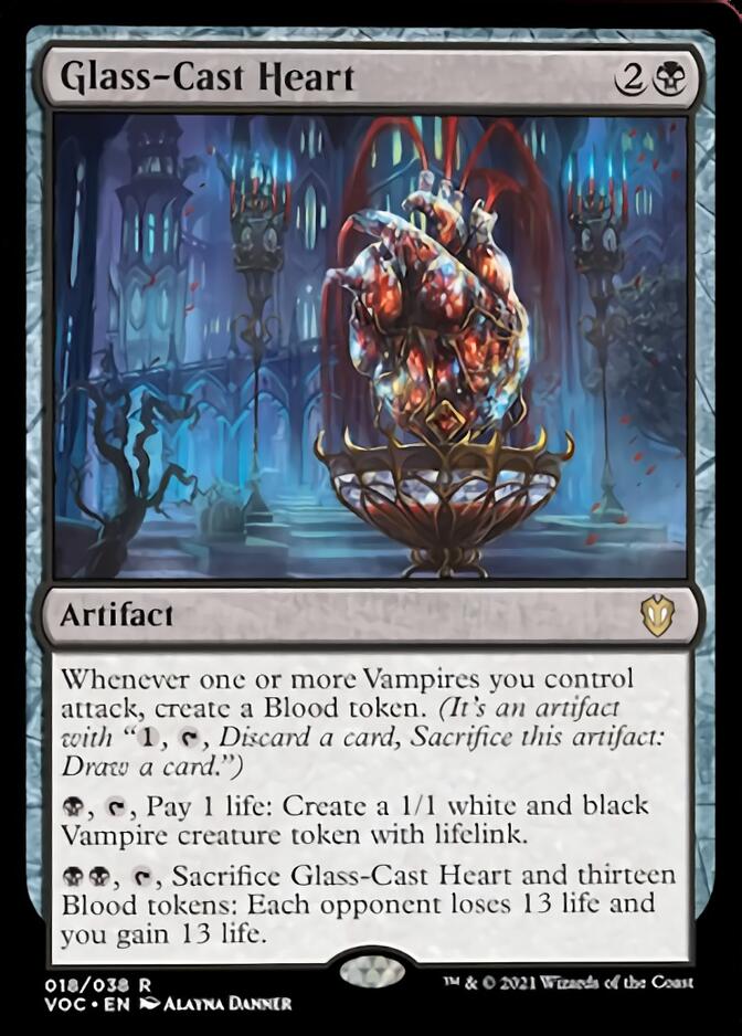 Glass - Cast Heart [Innistrad: Crimson Vow Commander] - Card Brawlers