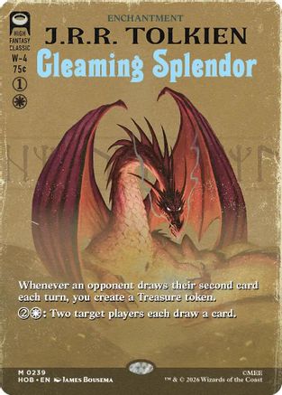 Gleaming Splendor (Borderless) (HOB-239) - The Hobbit Foil - Card Brawlers